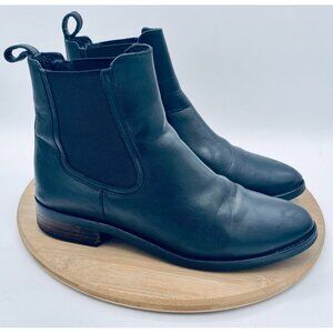 Thursday Boots Co Womens 9.5 Black Leather Chelsea Ankle Moto Biker